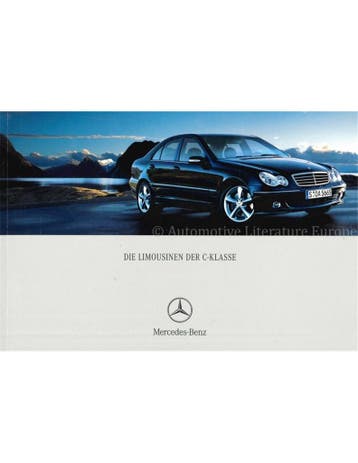 2004 MERCEDES BENZ C KLASSE SEDAN BROCHURE DUITS