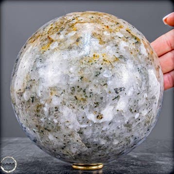 Zeldzame groene tourmalijn-kwarts- Bal uit Brazilië – 3 kg-