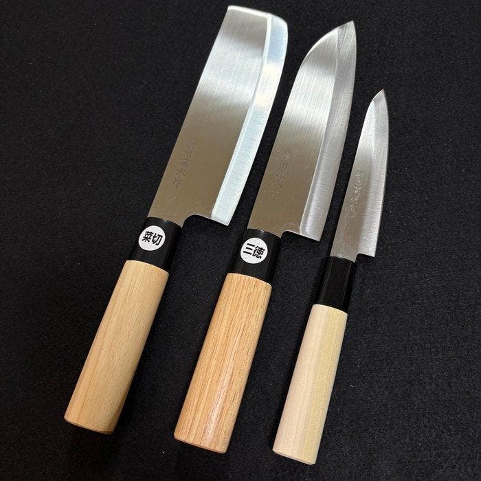 Noshu Magoroku  & Seki Tsubazo  - Keukenmes - Nakiri,, Antiquités & Art, Antiquités | Ustensiles de cuisine