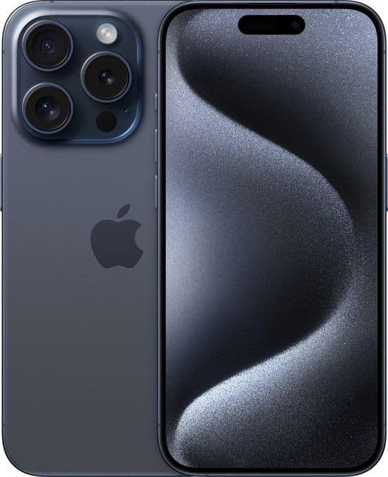 Apple iPhone 15 Pro 128GB Blauw met GARANTIE & verzending, Telecommunicatie, Mobiele telefoons | Apple iPhone, Gebruikt, Ophalen of Verzenden