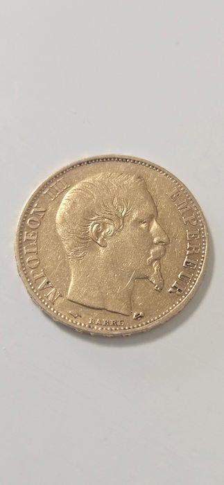 Frankrijk. Napoléon III. 20 Francs 1858-A, Paris, Postzegels en Munten