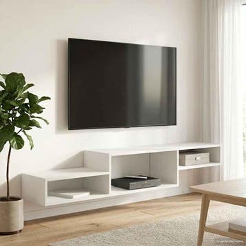 vidaXL Wand gemonteerd TV Kast Muurmontage Oud hout 150 x 28, Huis en Inrichting, Kasten | Wandmeubels, Verzenden, Nieuw