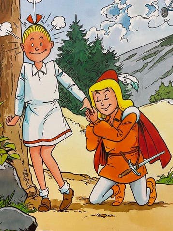 Suske en Wiske - Cover De lieve lilleham - 1 Dessin original