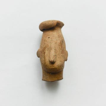 Oud-Siamese Terracotta Godheidshoofd - Kraal-talisman - 49