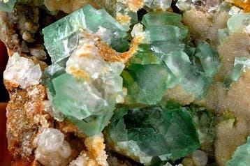 fluorite octaédrique ancienne, grande et rare, bleu