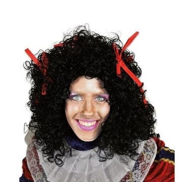 Pietenpruik Dames Wetlook Met Rode strikjes, Verzenden, Nieuw