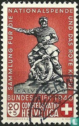 Zwitserland - Beeldhouwerken - 1940, Timbres & Monnaies, Timbres | Europe | Suisse, Verzenden