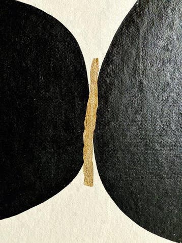 Valérie Bernier - ENCRE & OR - Nicole N°33 - 56x38