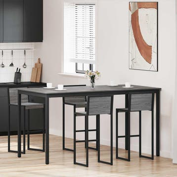 vidaXL Staande Bartafel 2 st Bewerkt hout Rechthoekig, Verzenden, Nieuw