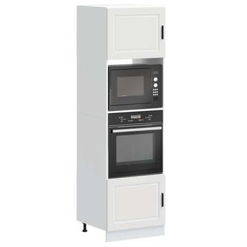 vidaXL Ovenkasten 2 st Porto bewerkt hout wit, Huis en Inrichting, Verzenden, Nieuw