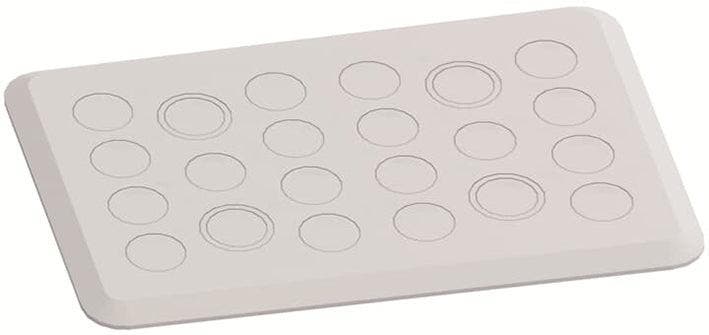 ABB TZ103 Plaque à bride pour raccords à vis M 4xM20/M25, Bricolage & Construction, Électricité & Câbles, Envoi