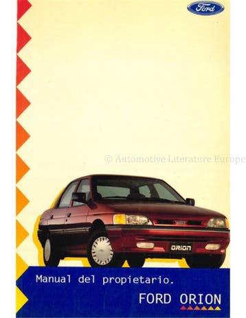 1996 FORD ORION INSTRUCTIEBOEKJE SPAANS