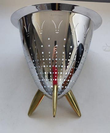 Alessi - Philippe Starck - Vergiet - Max de Chinees - Staal,, Antiek en Kunst