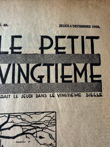 Petit XX-4 Décembre 1930-planche Tintin:la secte des, Boeken, Nieuw