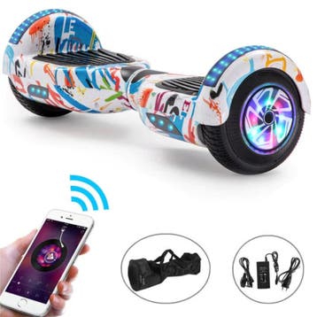 Elektrisch E-Scooter Hoverboard met Bluetooth Speaker - 6.5, Fietsen en Brommers, Verzenden, Nieuw, Stuff Certified®