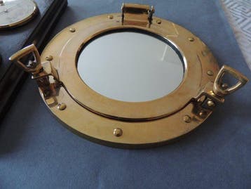 Patrijspoort - Zeer mooie openende hublot/bootspiegel in