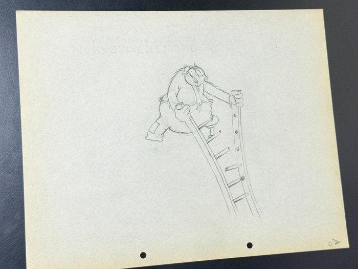 Walt Disney - Pete Productietekening - Building a Building, Verzamelen, Disney