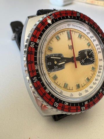 Lip - NOS Vintage Nautic Diver Chronograph - Sans prix de, Handtassen en Accessoires, Horloges | Heren, Nieuw