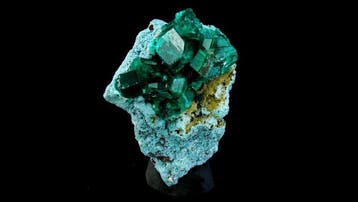 dioptase - Mindouli, Copper Crescent, DR Congo - Hoogte: 4.8, Collections