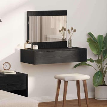 vidaXL Kaptafel Zwart 83 x 40 x 70 cm Bewerkt hout, Verzenden