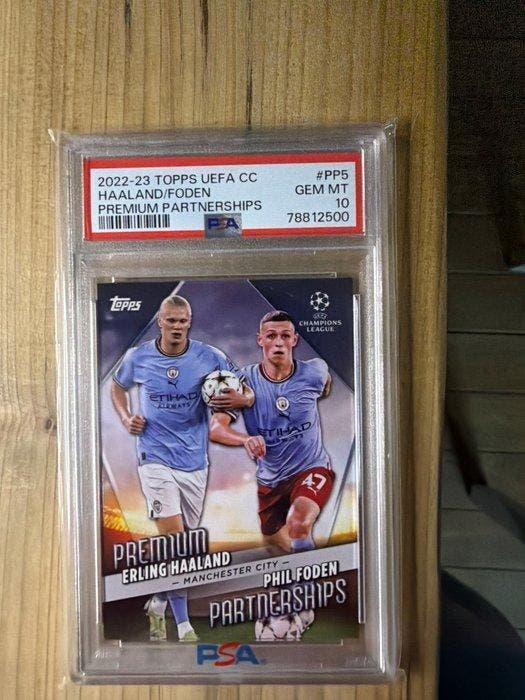 2022/23, 2023 Topps UEFA Champions League, Finest Erling, Collections, Autocollants