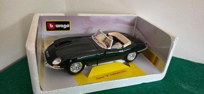Bburago 1:18 - Modelauto - Jaguar E-Type Cabriolet (1961), Hobby & Loisirs créatifs, Voitures miniatures | 1:5 à 1:12