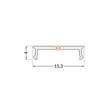 Click - cover - 2mt - smart - 16mm - zwart, Verzenden, Nieuw