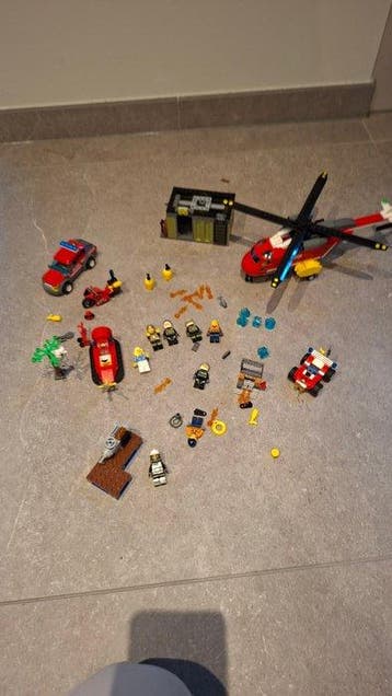 Lego Set - 60108,60105,60106,60001 - City - Fire Helicopter, Nieuw