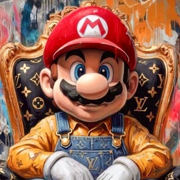 FRIDA (1982) - Super Mario Bros in Louis Vuitton | Tela XXL