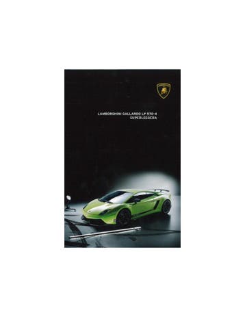 2011 LAMBORGHINI GALLARDO LP 570-4 SUPERLEGGERA BROCHURE E.., Ophalen of Verzenden, Nieuw