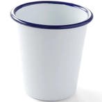 Beker | Geëmailleerd Staal | Wit/Blauw | 30cl | Per Stuk |, Verzenden, Nieuw in verpakking