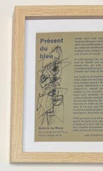 Corneille (1922-2010) - Dessin à lencre Présent du bleu, Antiek en Kunst