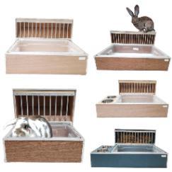 Konijnentoilet met hooiruif, toilet met ruif voor konijnen, Animaux & Accessoires, Rongeurs & Lapins | Accessoires, Ophalen of Verzenden
