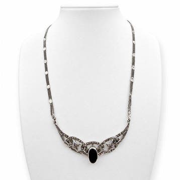 Zilver - Halsketting - Art Deco, circa jaren 40