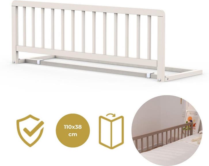 Geuther Houten Bedhekje Bedrail - Lissi - Veiligheidshekje -, Huis en Inrichting, Slaapkamer | Bedden, Verzenden