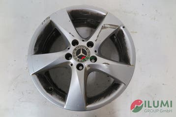 Aluminium Velg Mercedes OE 7.0 x 17 5x112 ET 51 Met Drukse, Auto-onderdelen, Verzenden, Gebruikt