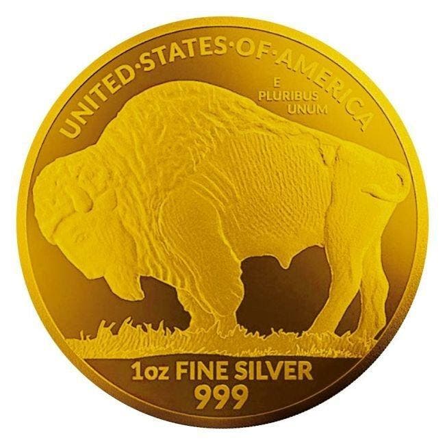 Verenigde Staten. 2023 1 oz American Silver Buffalo Round US, Postzegels en Munten, Edelmetalen en Baren