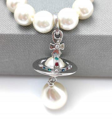 Vivienne Westwood - laiton - Collier - Three Row Pearl