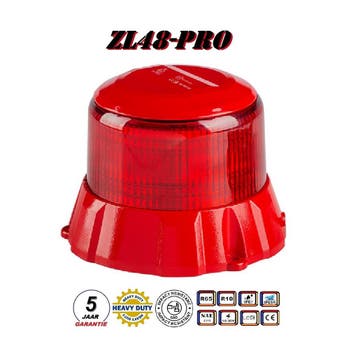 ZL48R-PRO 48 Watt Super Robust LED Zwaailamp Rood ECER65 Kla, Ophalen of Verzenden
