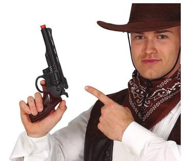 Cowboy Geweer Zwart 30cm, Hobby en Vrije tijd, Verzenden, Nieuw