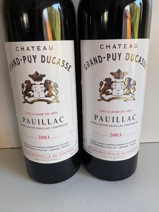 2003 Château Grand Puy Ducasse - Pauillac 5ème Grand Cru, Verzamelen, Wijnen