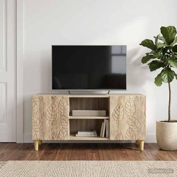 vidaXL TV Kast 102 x 34,5 x 50 cm Sonoma Eiken Bewerkt hout, Verzenden, Nieuw
