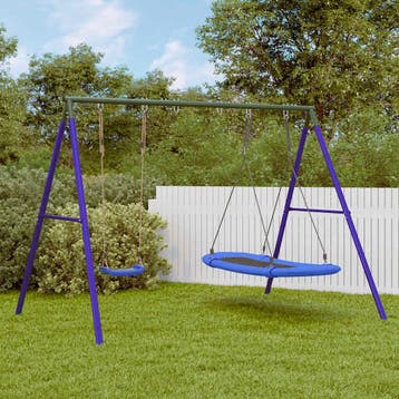 vidaXL Schommelset met schommel en nestschommel, Kinderen en Baby's, Verzenden, Nieuw