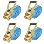 vidaXL Spanbanden 4 ton 8mx50mm blauw 4 st, Verzenden