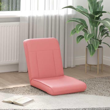 vidaXL Verstelbare vloostoel Roze Kunstleer, Verzenden, Nieuw