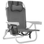 tectake Aluminium strandstoel Coral, opvouwbaar met rugzakfu, Verzenden, Nieuw