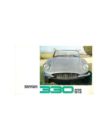 1966 FERRARI 330 GTS PININFARINA BROCHURE, Ophalen of Verzenden, Nieuw