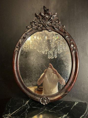 Miroir mural - Bois, Verre, Antiquités & Art