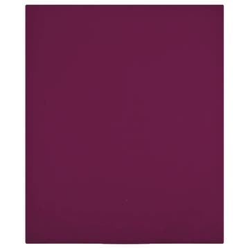vidaXL Hoeslaken jersey 180x200 cm katoen bordeauxrood, Huis en Inrichting, Verzenden, Nieuw