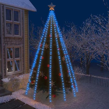 vidaXL Kerstboomverlichting met 500 LEDs blauw, Verzenden